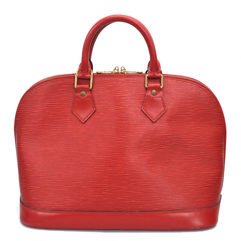 LOUIS VUITTON Alma Red Handbag Epi Leather - Picture 3 of 9